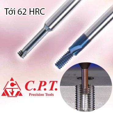 Dao phay ren thép cứng tới 62HRC C.P.T