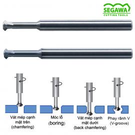 Dao phay vát mép cạnh hai mặt | back chamfering multi-cutter | Segawa Tool